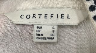 Camisa Cortefiel bordada cuello alto