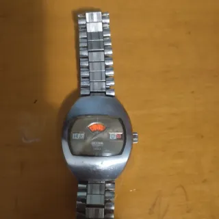 Reloj Sicura Automático Plata Naranja