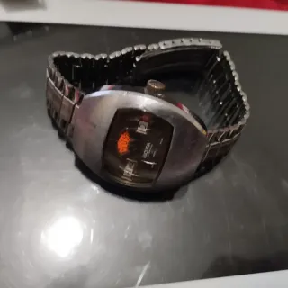 Reloj Sicura Automático Plata Naranja