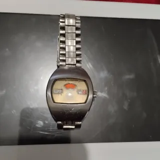 Reloj Sicura Automático Plata Naranja