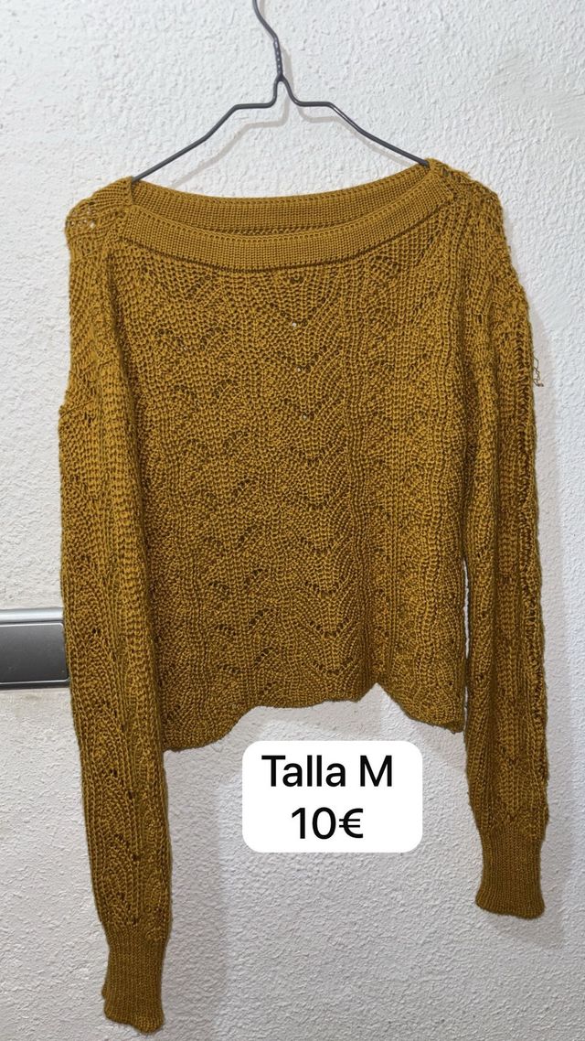 Jersey punto ocre talla M