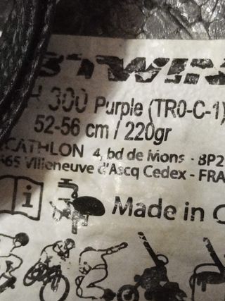 Casco Bicicleta Niña Morado