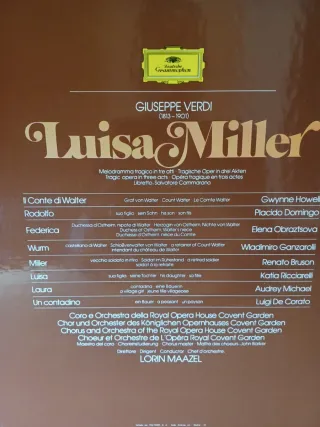 VINILO Verdi Luisa Miller Maazel