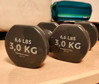 2 Mancuernas 3kg Decathlon