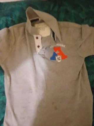 Polo Gris Abercrombie & Fitch