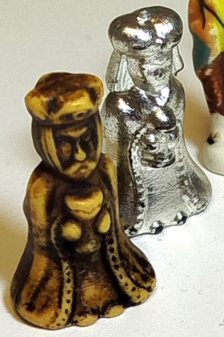 Figuras antiguas de Belén en miniatura