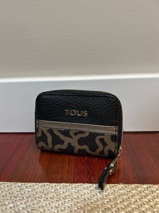 Cartera-monedero Tous Negra y Dorada