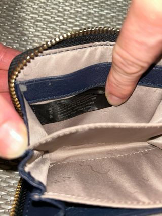 Cartera-monedero Tous Negra y Dorada