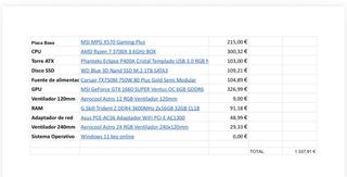 PC Gaming Ryzen 7 / GTX 1660 Super / 32GB RAM / SS