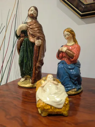 Belen y Reyes Magos Pintado Mano