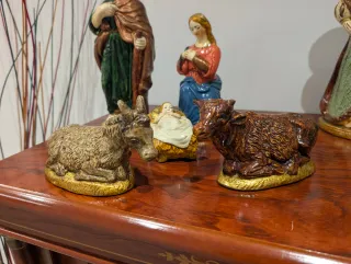 Belen y Reyes Magos Pintado Mano