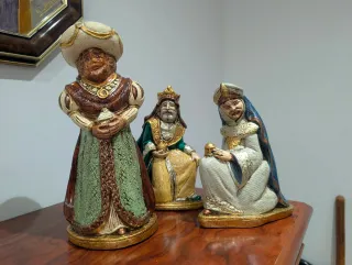 Belen y Reyes Magos Pintado Mano