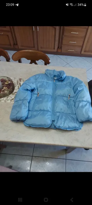 Piumino bambina azzurro