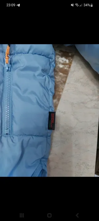 Piumino bambina azzurro