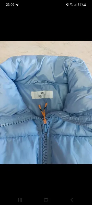 Piumino bambina azzurro