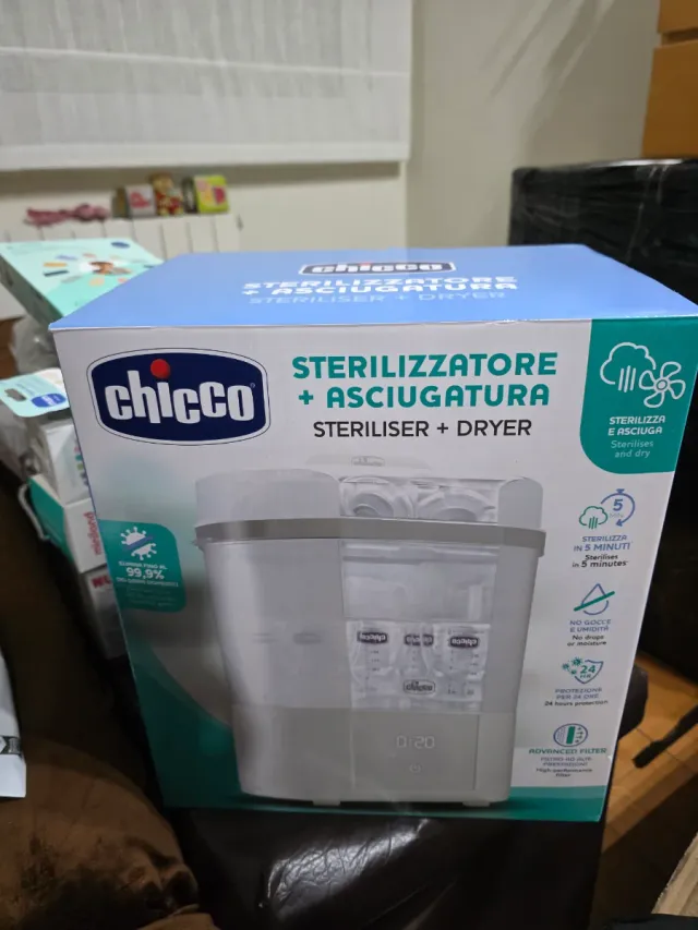 Esterilizador y Secador Chicco+Funda universal ros