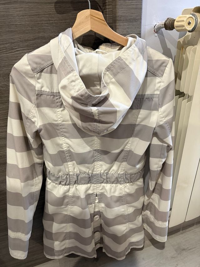 Chaqueta only rayas gris y blanco