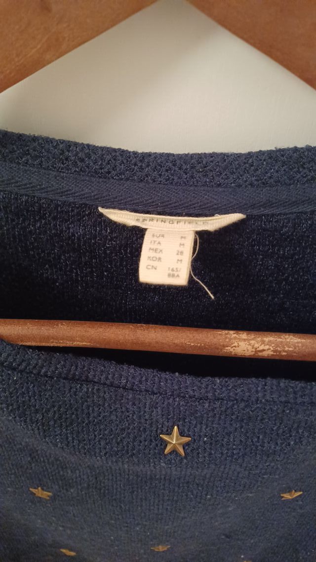 Jersey Springfield azul con estrellas doradas