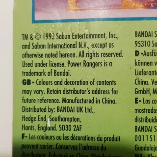 Power Rangers Figura Coleccionable Ban Dai