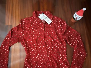 Vestido rojo estampado