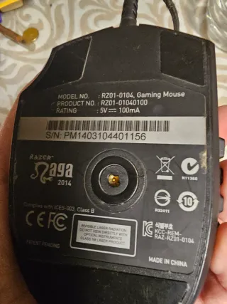 Ratón Gamer Razer Negro