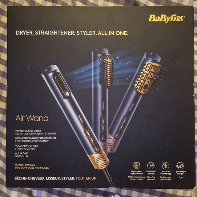 BaByliss Air Wand Asciugacapelli, Piatta e Styler NUOVO