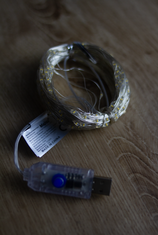 300 luci LED USB 30m rame caldo 8 modalità NATALE