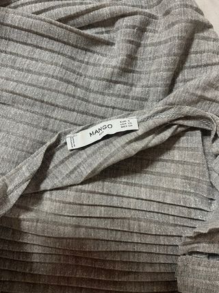 Camiseta gris plateada manga corta