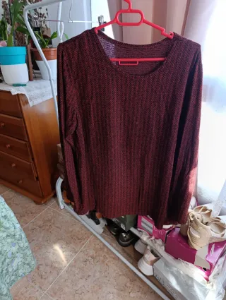 Jersey manga larga estampado