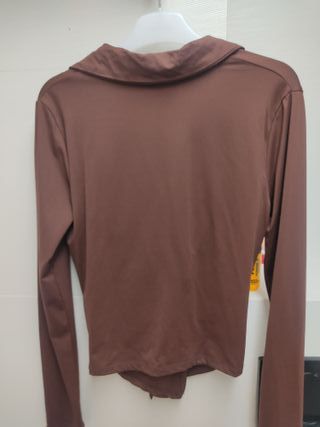 Camisa marrón Stradivarius talla M