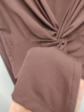 Camisa marrón Stradivarius talla M