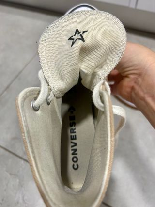 Converse Plataforma Beige Mujer. muy poco uso