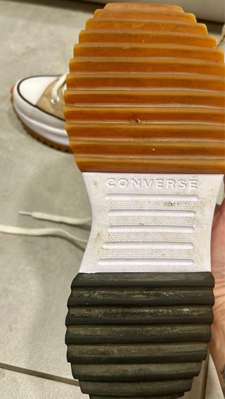 Converse Plataforma Beige Mujer. muy poco uso