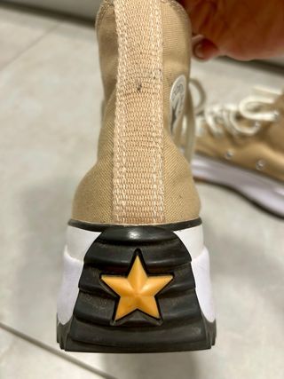 Converse Plataforma Beige Mujer. muy poco uso