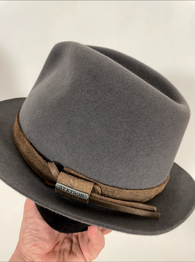 Sombrero Stetson Fieltro Carnell Gris