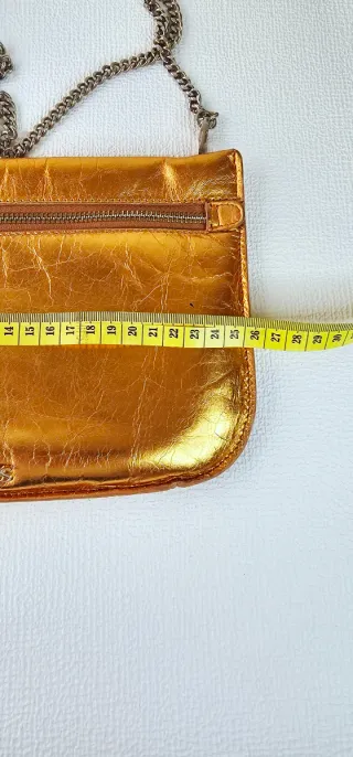 Bolso Tous Piel Naranja metalizado