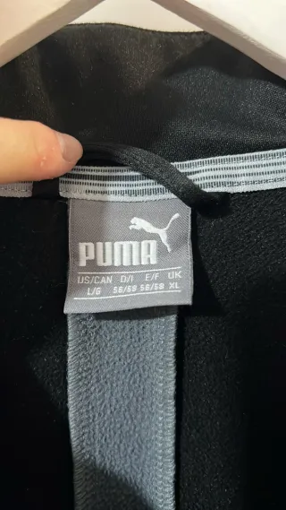 Camiseta Puma negra 1/4 cremallera