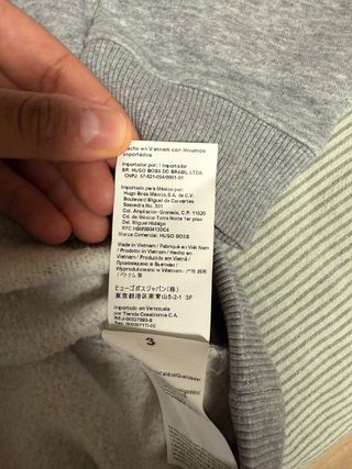 Sudadera Hugo Boss Negra y Blanca