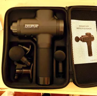 Pistola Masaje Ekupuz + 6 Cabezales +instrucciones