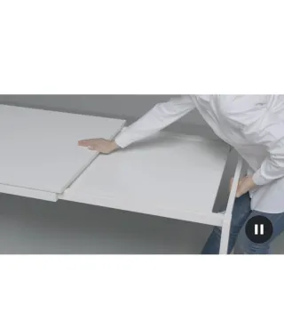 Mesa Ikea Vihals Extensible Blanca