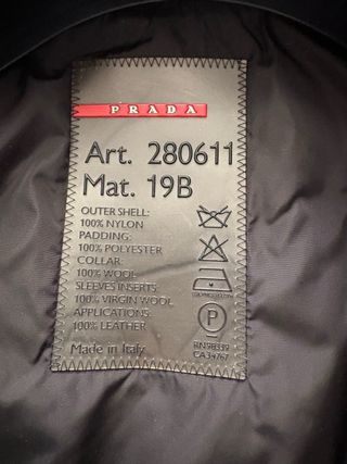 Cappotto Prada vintage nero