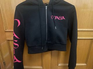 Chaqueta corta Masia negra y rosa