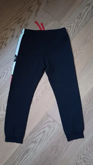 Pantaloni tuta neri con bande laterali - 10-11 y
