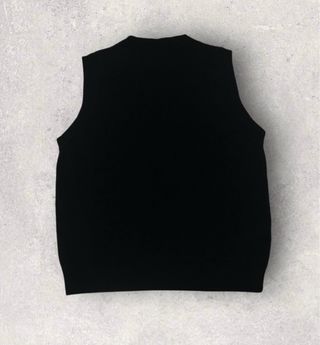 Chaleco Lacoste Negro con Escudo