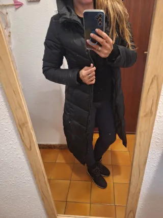 Plumifero largo, abriga, buena capucha