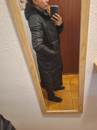 Plumifero largo, abriga, buena capucha