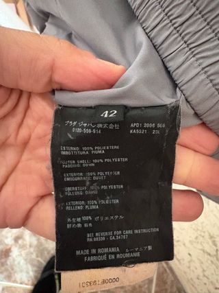 Piumino Prada grigio vintage