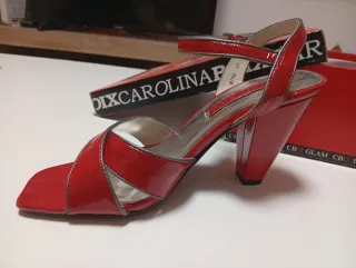 Sandalias Carolina Herrera Rojas Talla 37