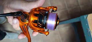 4 cañas de pescar cinnetic con carretes cinnetic