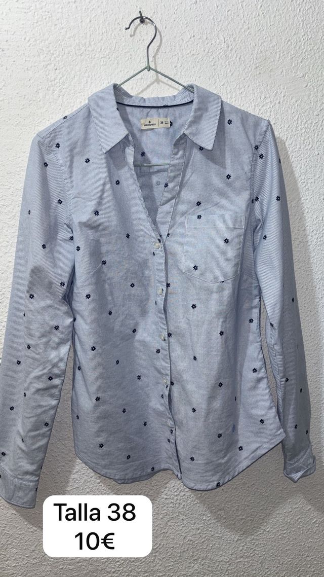 Camisa Springfield Talla 38 Estampada Flores